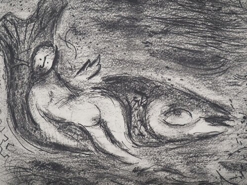 Jonas libéré de la baleine van Marc Chagall, Afdruk te koop op Singulart