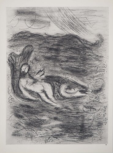 La baleine dévorant Jonas van Marc Chagall, Afdruk te koop op Singulart