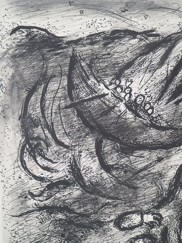 Jonas : La tempête en mer van Marc Chagall, Afdruk te koop op Singulart