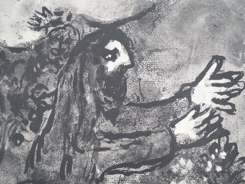 Le berger et ses moutons (Réponse d'Amos à Amasias) Marc Chagall