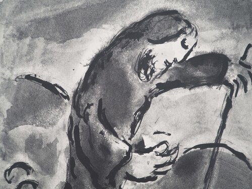 Le berger dans la colline (Prophétie d'Amos) van Marc Chagall, Afdruk te koop op Singulart