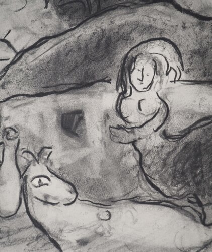 Cantique des cantiques : Le sommeil au clair de lune van Marc Chagall, Afdruk te koop op Singulart