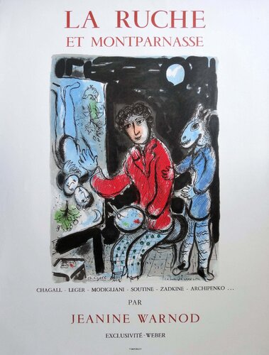 La Ruche et Montparnasse by Marc Chagall, Print for Sale on Singulart