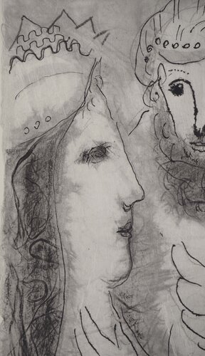Esther en rein van Marc Chagall, Afdruk te koop op Singulart