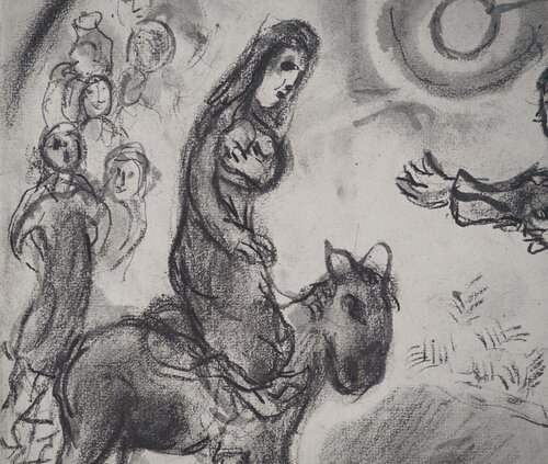 David prenant pour femme Abigai Marc Chagall