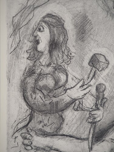 La crucifixion : Jael et Sisar van Marc Chagall, Afdruk te koop op Singulart