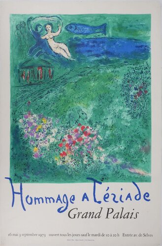 Daphnis et Chloé, le Verger de l'amour, Affiche en lithographie signée by Marc Chagall, Print for Sale on Singulart