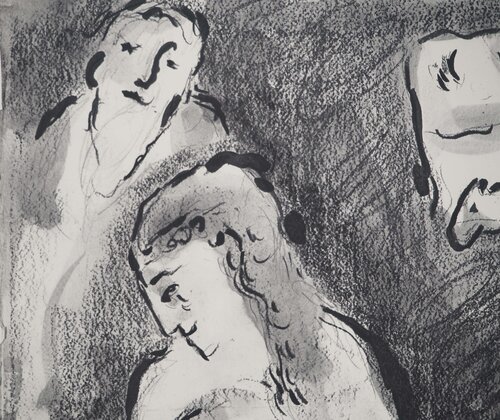 La naissance d'Isaa di Marc Chagall, Stampa in vendita su Singulart