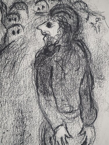 L'homme du cortège : La femme de Lo par Marc Chagall, Édition en vente sur Singulart