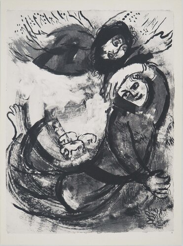 La Bible, Enosch, Gardien du trésor céleste, Héliogravure by Marc Chagall, Print for Sale on Singulart