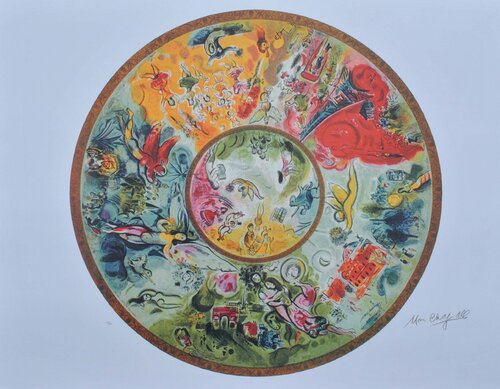 Plafond de l'opéra Garnier Marc Chagall