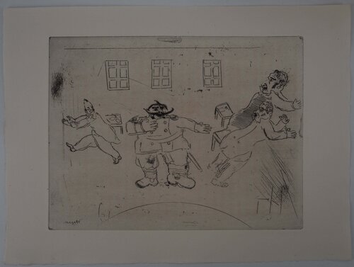 La présentation du nouveau chef, Gravure originale signée Marc Chagall