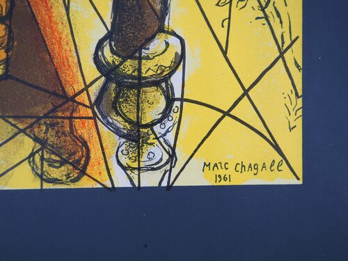 Vitraux de Jérusalem, Tribu de Benjamin by Marc Chagall, 인쇄 for Sale on Singulart