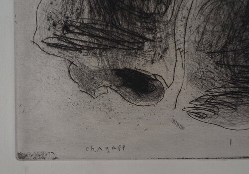 La rencontre en Houppelande Marc Chagall