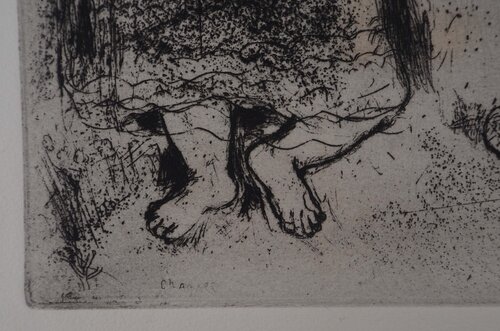 Le conflit (Grigori va-toujours-et-tu-n'arriveras-pas) di Marc Chagall, Stampa in vendita su Singulart