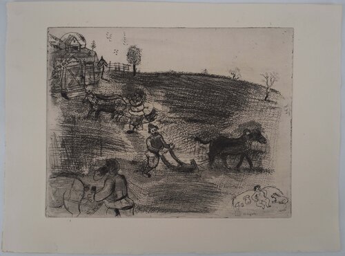 Le labourage Marc Chagall