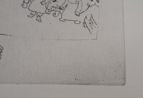 La vie de village (A la barrière de la ville) Marc Chagall