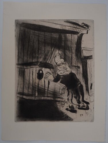 On frappe à la porte, Gravure originale signée by Marc Chagall, Print for Sale on Singulart