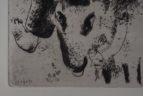 Le rodéo (Le père Mitiaï et le père Miniaï) Marc Chagall