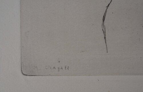 Le cocher et ses chevaux (Le cocher donne à manger à ses chevaux) von Marc Chagall, Druck kaufen auf Singulart