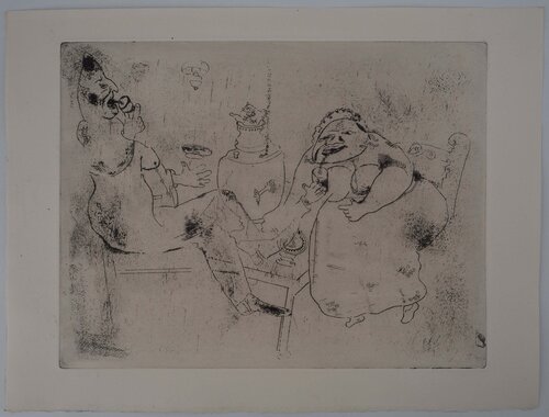 Le thé du matin Marc Chagall