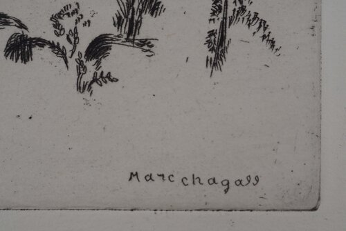 La traversée du village (En chemin) van Marc Chagall, Afdruk te koop op Singulart
