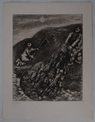 Marins, La pêche au filet, Gravure originale signée by Marc Chagall, Print for Sale on Singulart