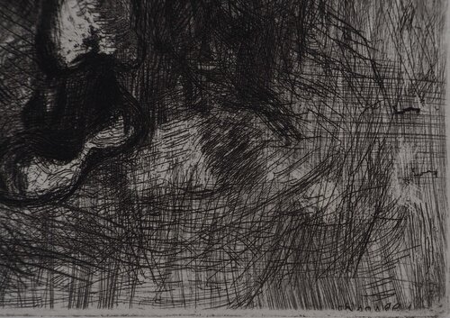 La folie (Le fou qui vend la sagesse) di Marc Chagall, Stampa in vendita su Singulart