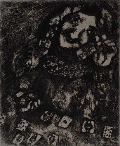 La voyante (Les devineresses) di Marc Chagall, Stampa in vendita su Singulart