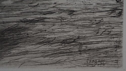 La pêche (Le petit poisson et le pêcheur) Marc Chagall