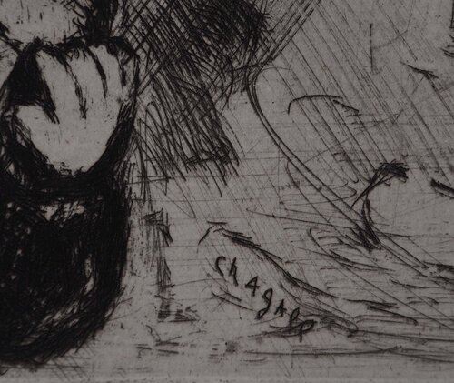 Hermès à la hache (Le bûcheron et Mercure) by Marc Chagall, Print for Sale on Singulart