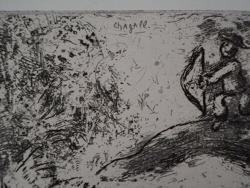 La chasse (L'oiseau blessé d'une flèche) von Marc Chagall, Druck kaufen auf Singulart