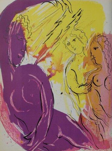 Bible - Ange du Paradis di Marc Chagall, Stampa in vendita su Singulart