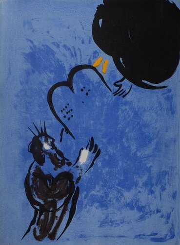 Bible - Moïse reçoit les Tables de la Loi van Marc Chagall, Afdruk te koop op Singulart