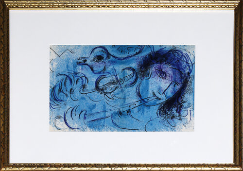 Le Joeur de Flute di Marc Chagall, Stampa in vendita su Singulart