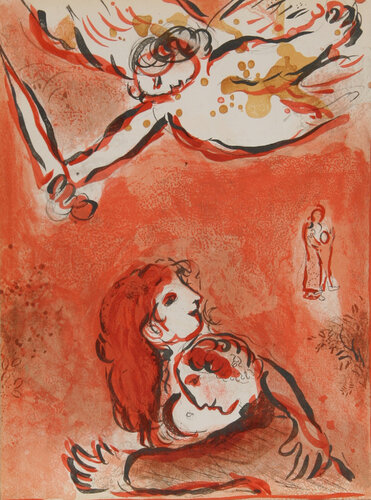 The Maid of Israel from "Drawings for the Bible" van Marc Chagall, Afdruk te koop op Singulart