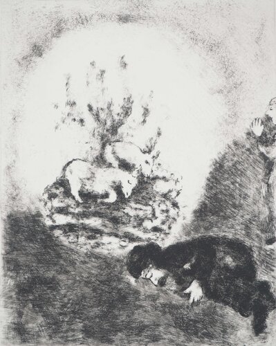 Le sacrifice de Noé, c von Marc Chagall, Druck kaufen auf Singulart