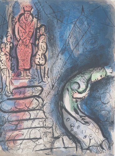 La Bible, Vasthi chassée di Marc Chagall, Stampa in vendita su Singulart
