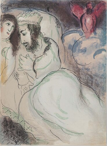 La Bible : Le rêve de Abimelech by Marc Chagall, 인쇄 for Sale on Singulart