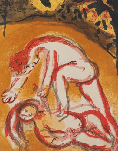 La Bible : Cain et Abel van Marc Chagall, Afdruk te koop op Singulart