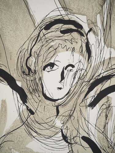 Saint Michel et son épé di Marc Chagall, Stampa in vendita su Singulart