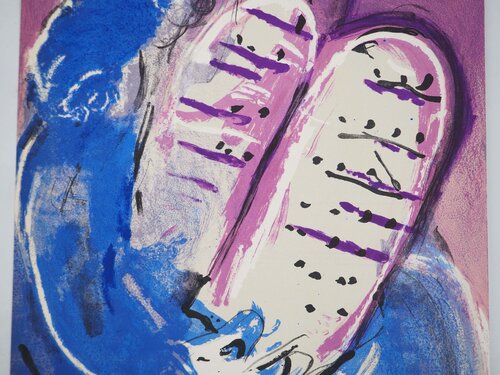 Moises et les dix commandement Marc Chagall