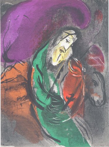La Bible, Le prophète Jérémie, Lithographie originale di Marc Chagall, Stampa in vendita su Singulart