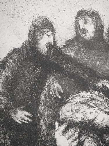 Jacob dévasté par la disparition de son fils von Marc Chagall, Druck kaufen auf Singulart