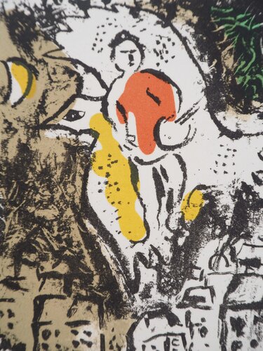 Artiste au dessus de la ville van Marc Chagall, Afdruk te koop op Singulart