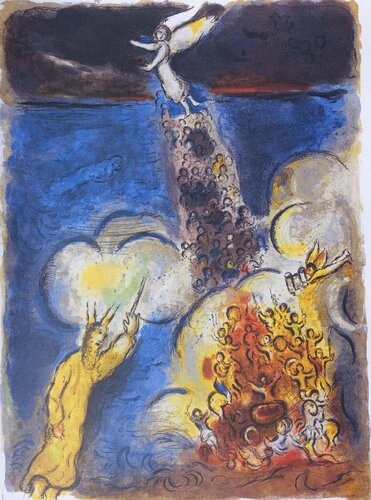 Moïse et la traversée de la mer rouge van Marc Chagall, Afdruk te koop op Singulart