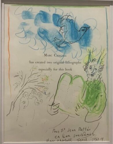 Original drawing for the book "The Jerusalem Windows" by Marc Chagall, 종이 for Sale on Singulart