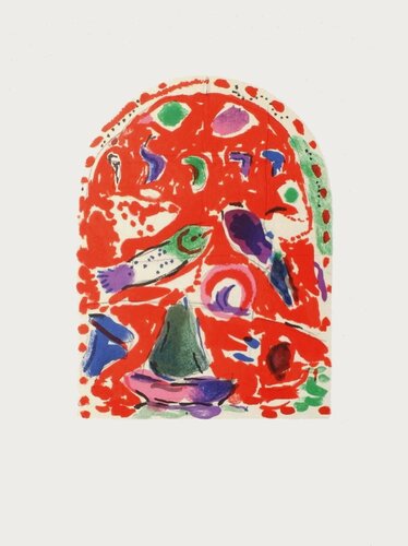 Jerusalem Windows : Zabulon (sketch) van Marc Chagall, Afdruk te koop op Singulart