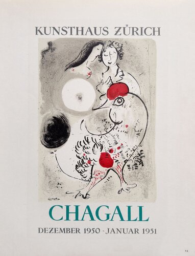 AF 1951 - Kunsthaus Zürich di Marc Chagall, Stampa in vendita su Singulart