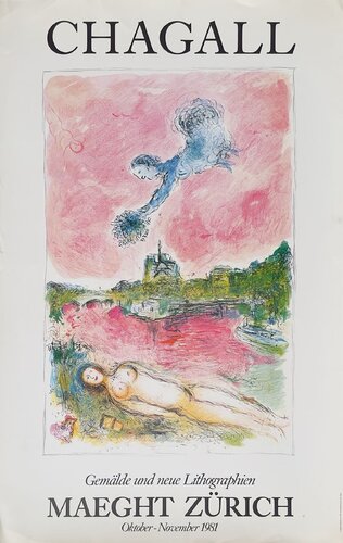 Expo 81 - Galerie Maeght I van Marc Chagall, Afdruk te koop op Singulart